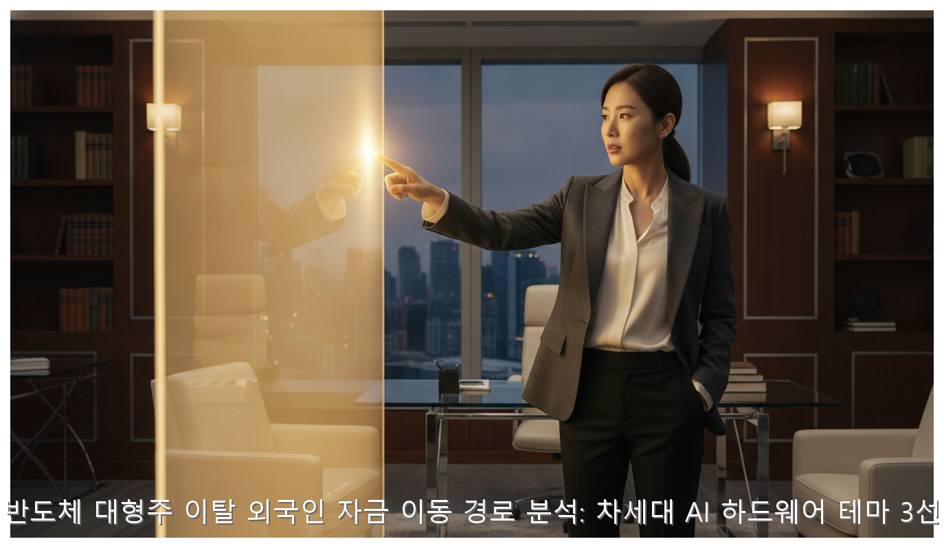 반도체 이탈 외국인 자금: AI 하드웨어 3선 분석 핵심 안내 및 분석 인포그래픽 (2)