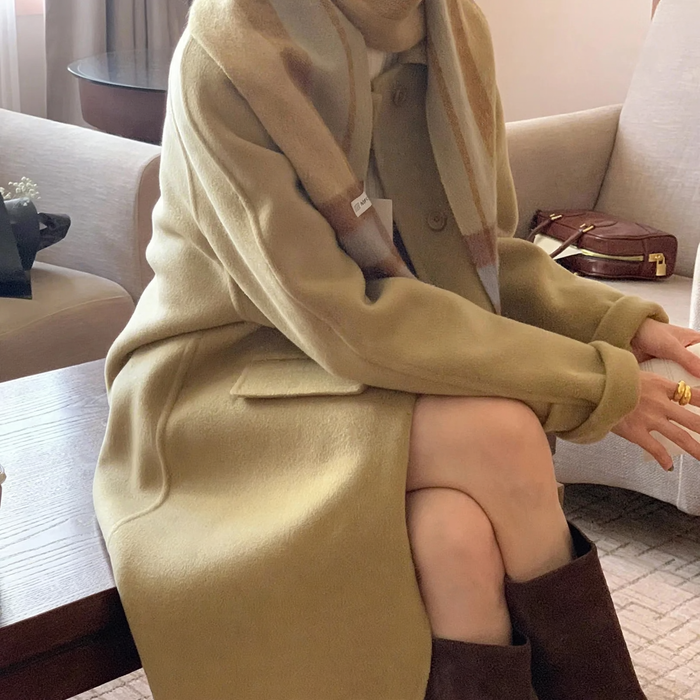 Checked wool scarf, 100% wool