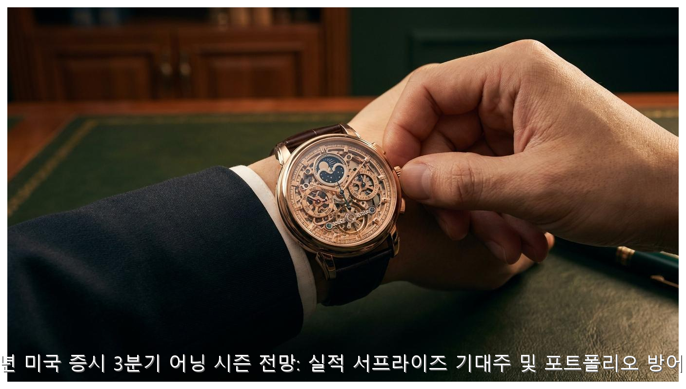 2026 미국 증시 3분기 실적 전망 및 리스크 헤지 전략 핵심 안내 및 분석 인포그래픽 (2)