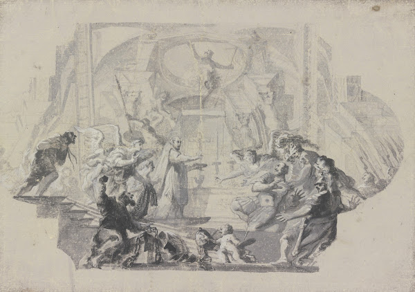 Rückführung des Herzogs Wilhelm von Aquitanien in die Kirche 1731