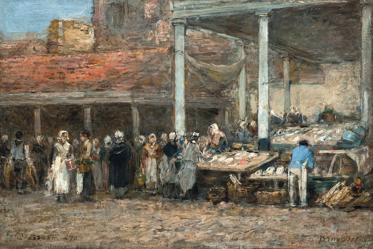 Lancien marché aux poissons à Bruxelles 1870
