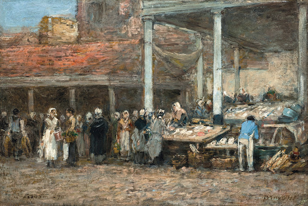 Lancien marché aux poissons à Bruxelles 1870