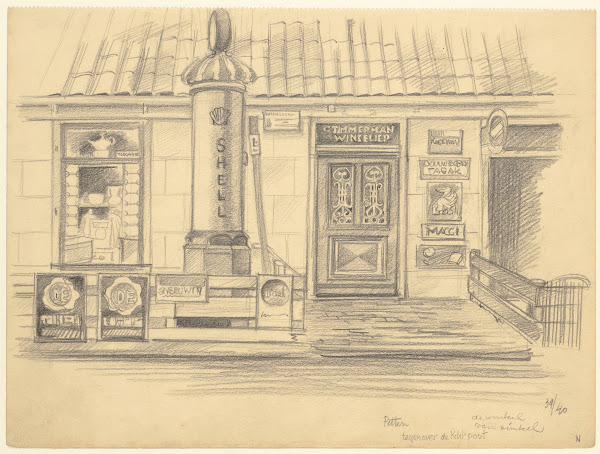 Tegenover de KW post De winkel van sinkel 1939 1940