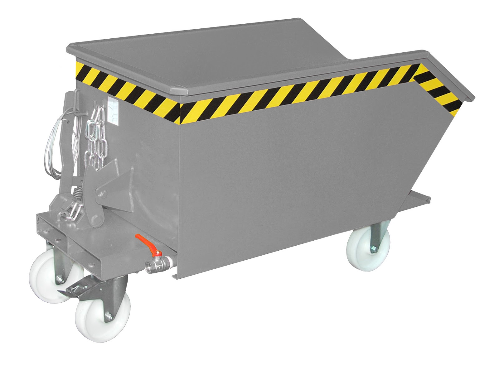 Spaander-kiepcontainer SGU 30, gelakt, Muisgrijs