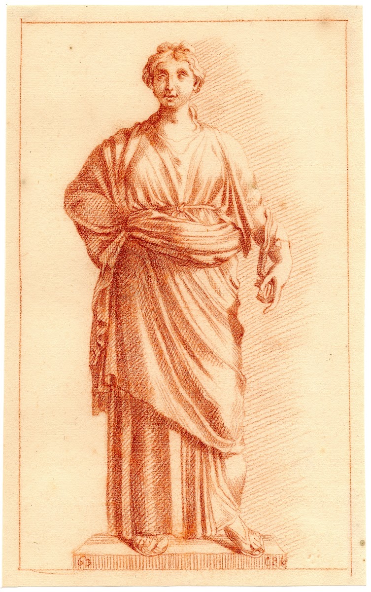 Beeld van staande vrouw