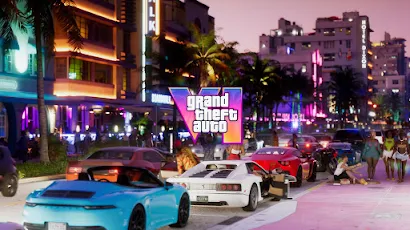 Grand Theft Auto VI, GTA 6, City Night, Trailer 4K Wallpaper Background