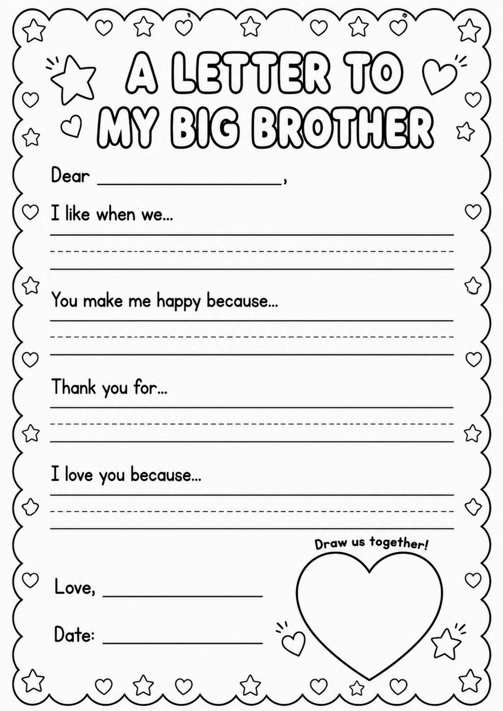 A Letter to My Big Brother