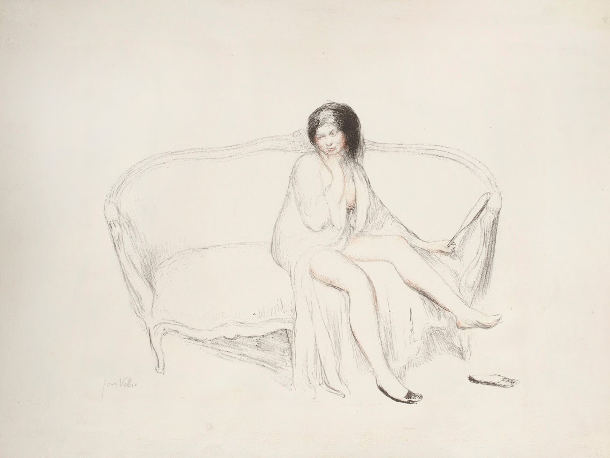 Petit nu assis tenant une glace 1912