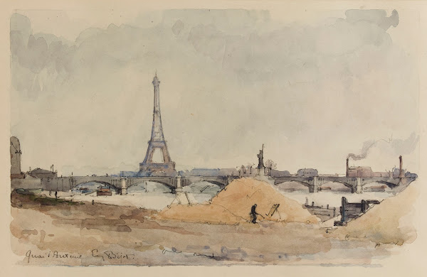 Vue du quai dAuteuil et du pont de Grenelle 1867   1931
