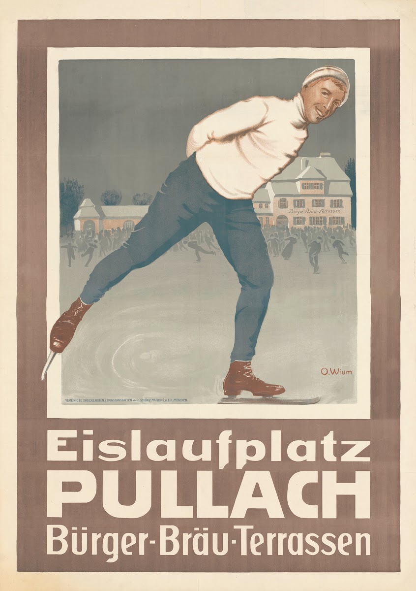 Eislaufplatz Pullach BüRgerbräU Terrassen 1908
