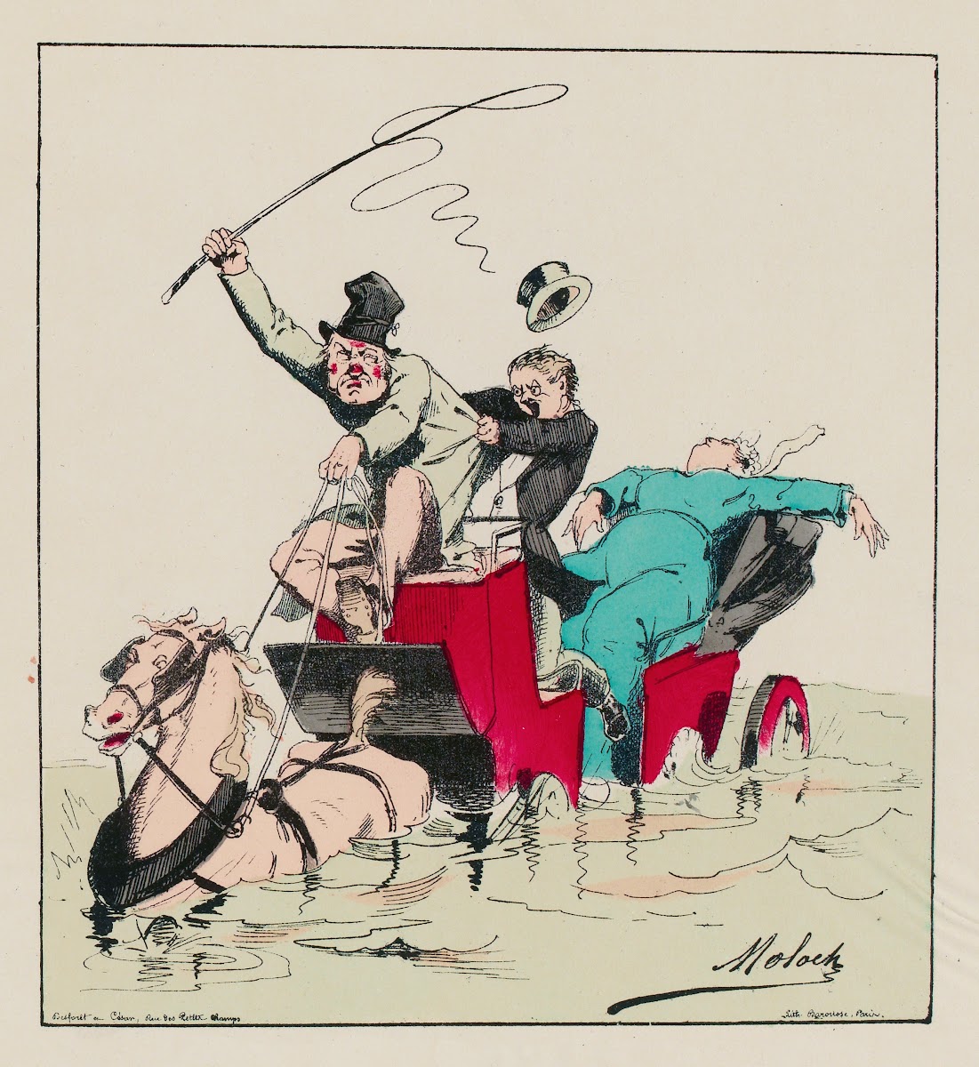 Ah Pignouf tu mas forcé de te conduire malgré moi 1871