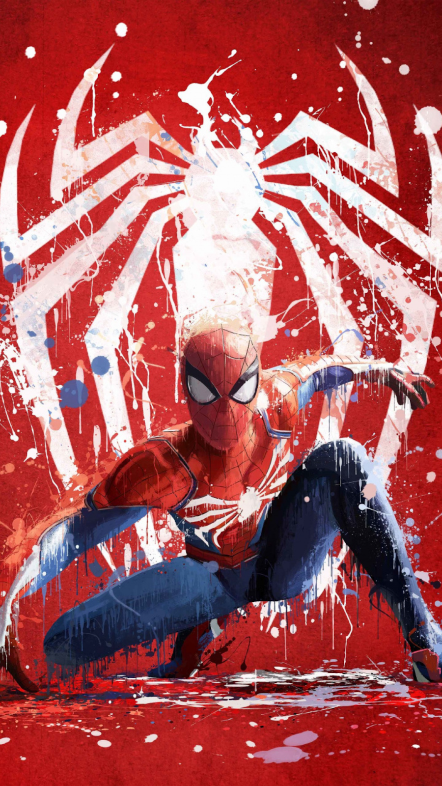 Spiderman, Marvel, Superhero, Art Full HD iPhone Wallpaper Background