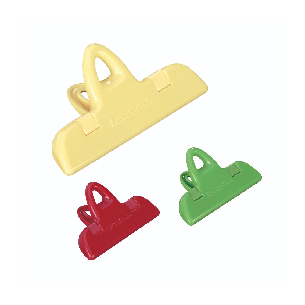 Pinzas para bolsas Tescoma™ multicolor, 3 piezas