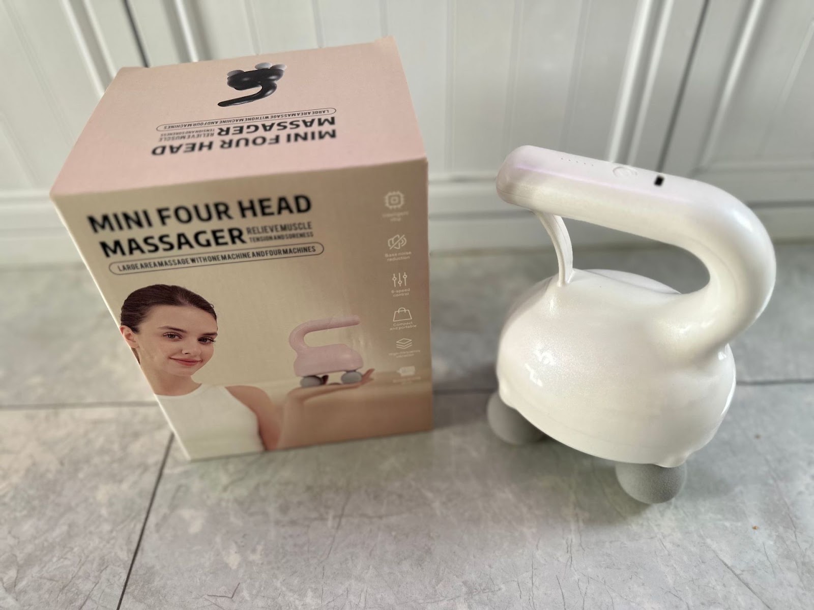 Mini-Vibrationsmassager HY-mini2025 mit vier Köpfen