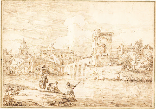 A Fortified Village along a River 1727 1729