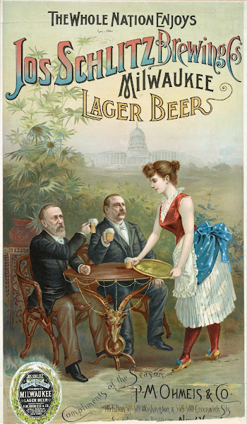 The whole nation enjoys Jos Schlitz Brewing Cos Milwaukee lager beer 1888