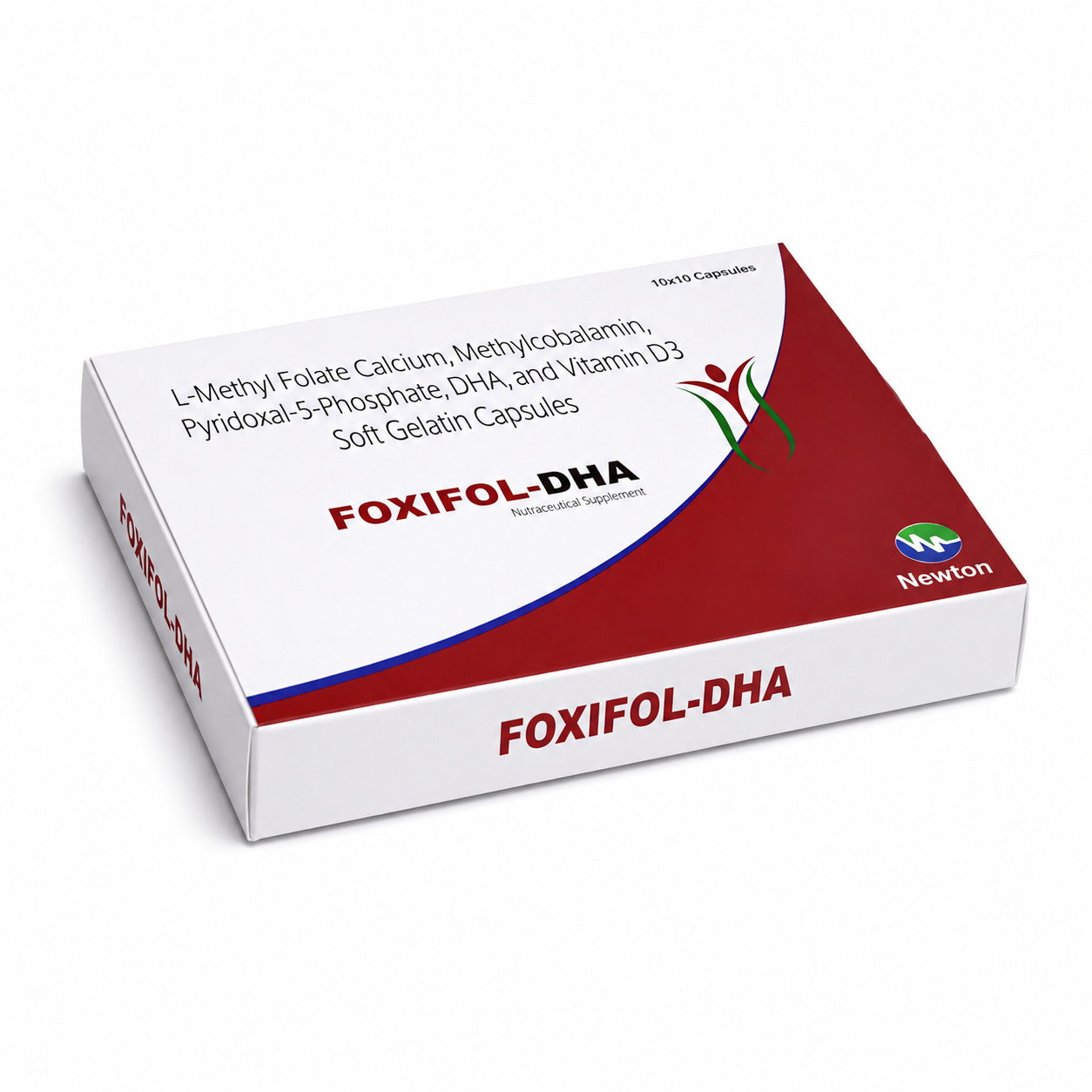 FOXIFOL-DHA CAP — L-Methylfolate Calcium USP (1.0 mg)+Methylcobalamin IP (1500 mcg)+ Pyridoxal-5-Phosphate (0.5 mg)+Docosahaxaenoic Acid 40% (200 mg)+Vitamin D3 IP (2000 IU)