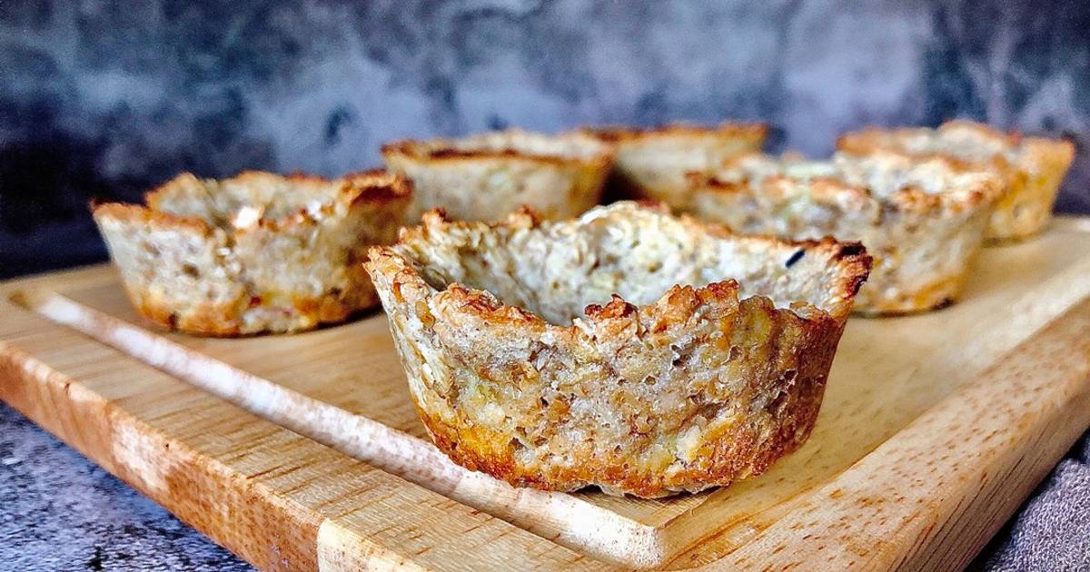 Đế bánh Tart Yến Mạch - Eat Clean/ Oat Banana Tart