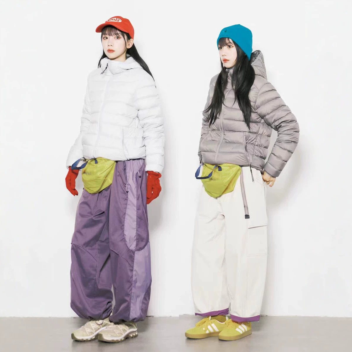 Light down jacket with a hood, short