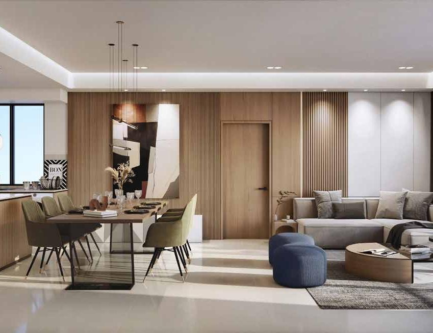 Aras Residences — open concept living