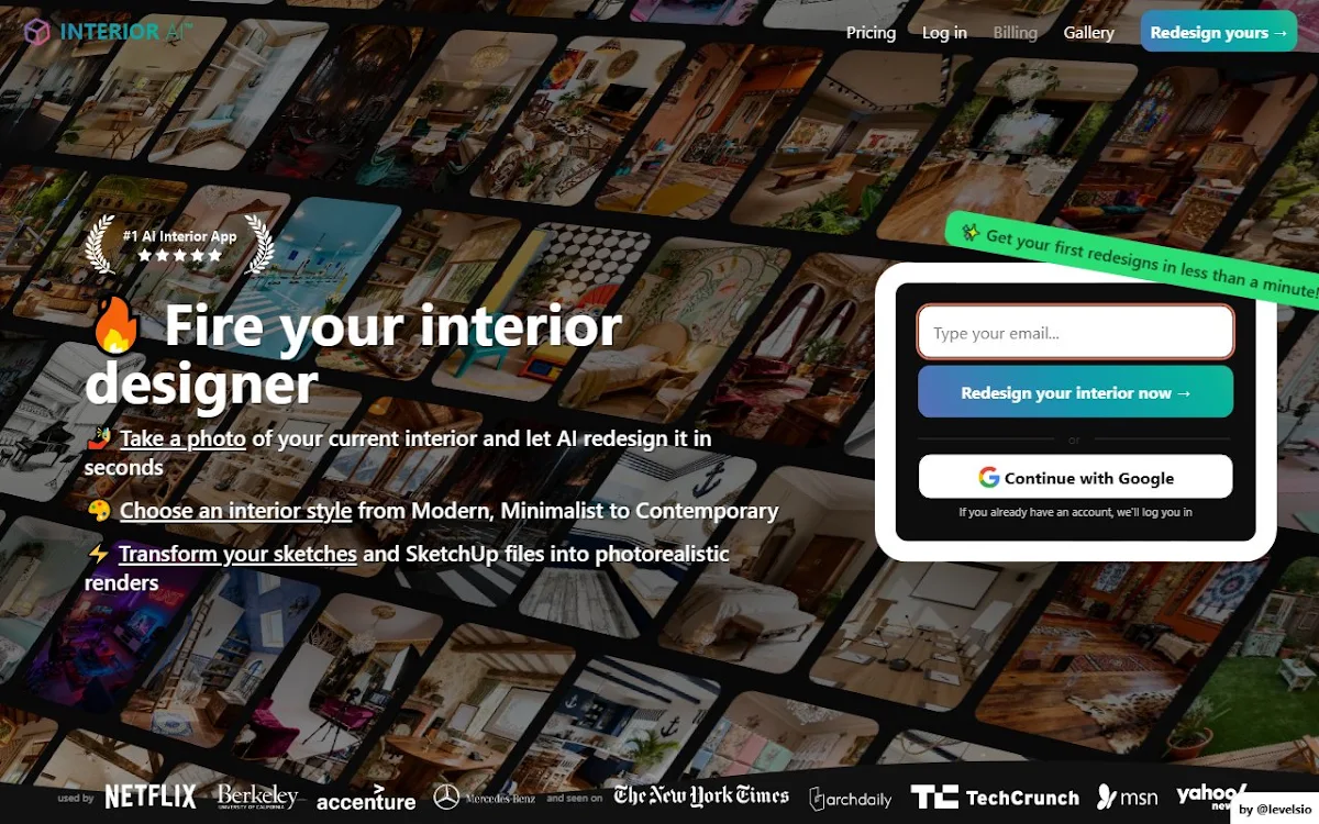 Captura de Turn photos into interior design ideas