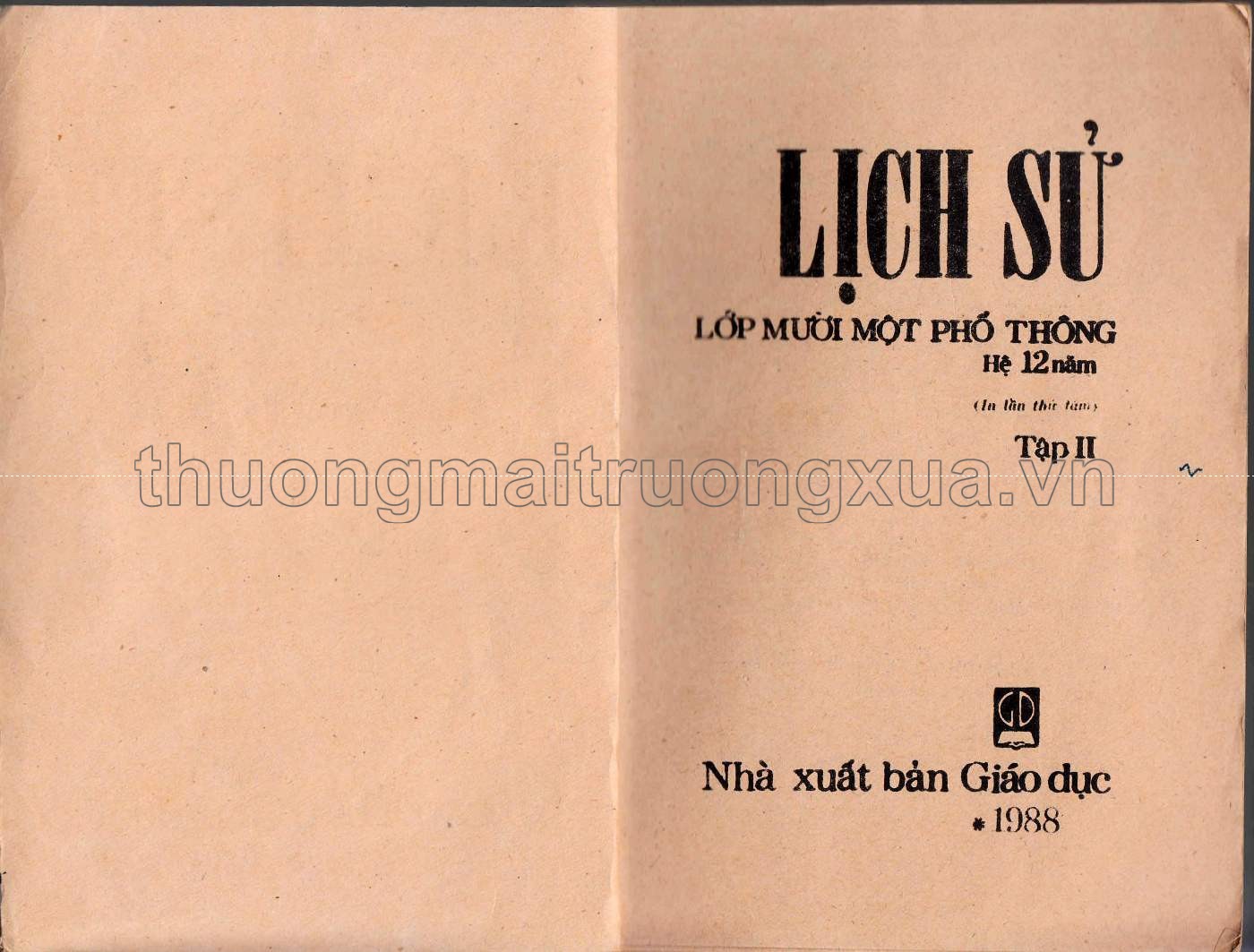 Lịch sử lớp 11 phổ thông, tập 2 (1988) - Trang 1