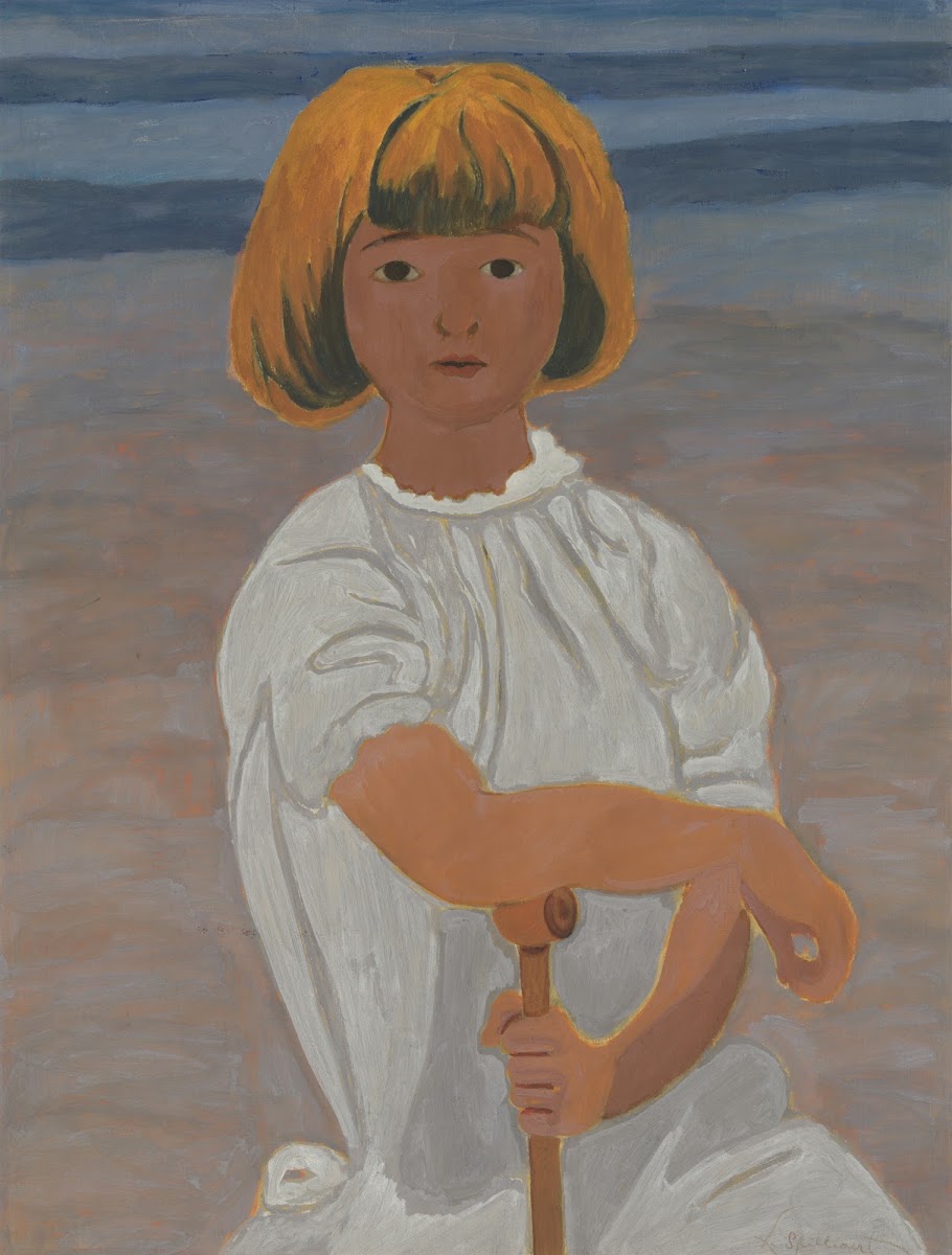 Jong meisje op het strand from 1924 until 1925