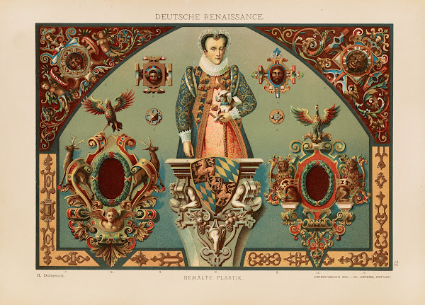 Deutsche Renaissance  Bemalte Plastik 1887