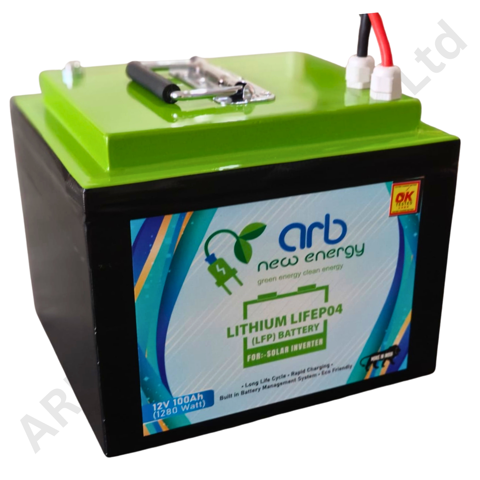 12V 100Ah LifeP04 Lithium Battery With Smart BMS (7c73)