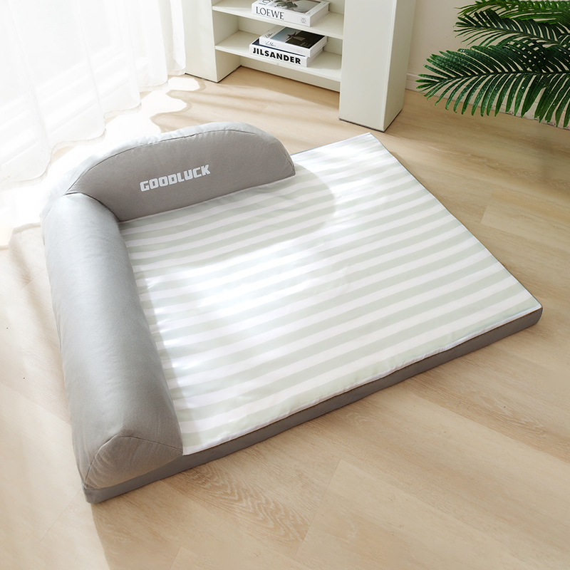 Dog sofa, summer, with backrest and neck pillow