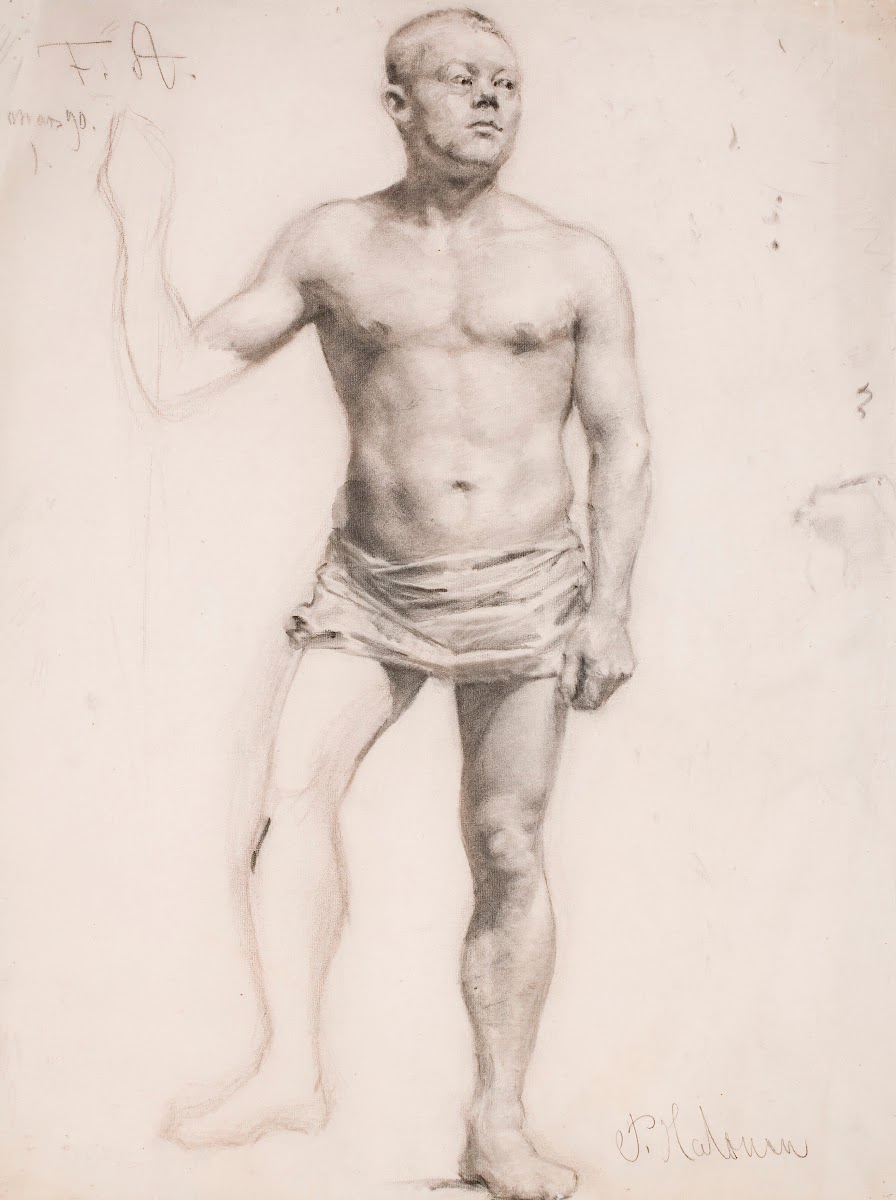 Nude Male Model 1890