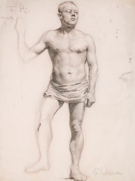 Nude Male Model 1890
