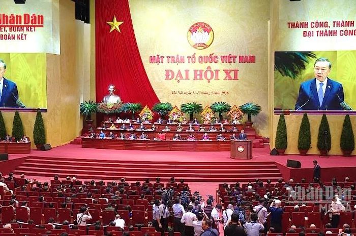 [Video] Đại hội đại biểu toàn quốc Mặt trận Tổ quốc Việt Nam lần thứ XI khai mạc trọng thể tại Hà Nội - Báo Nhân Dân