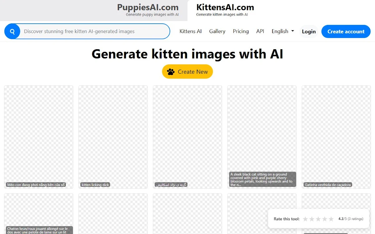 Captura de Kittens AI
