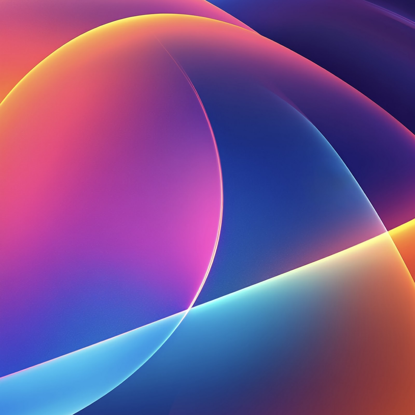 Download Abstract, Gradient, Curves, Colorful 2K iPhone