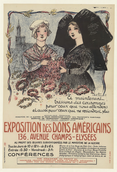 Exposition des dons américains 136 avenue des Champs Elysées 1817