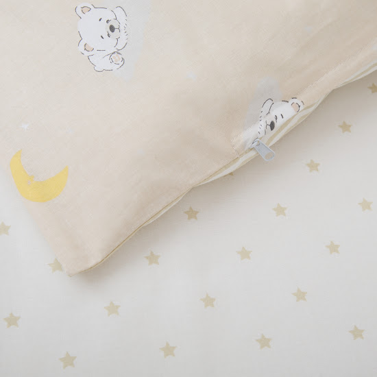 Bedding set for a baby crib 5 el Twins Via (poplin) Bears beige