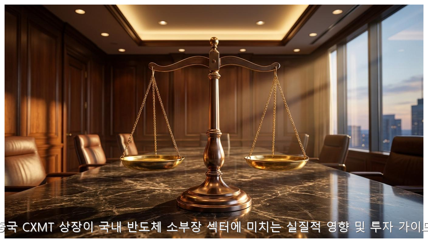 중국 CXMT 상장이 국내 반도체 소부장 섹터에 미치는 실질적 영향 및 투자 가이드 핵심 안내 및 분석 인포그래픽 (3)