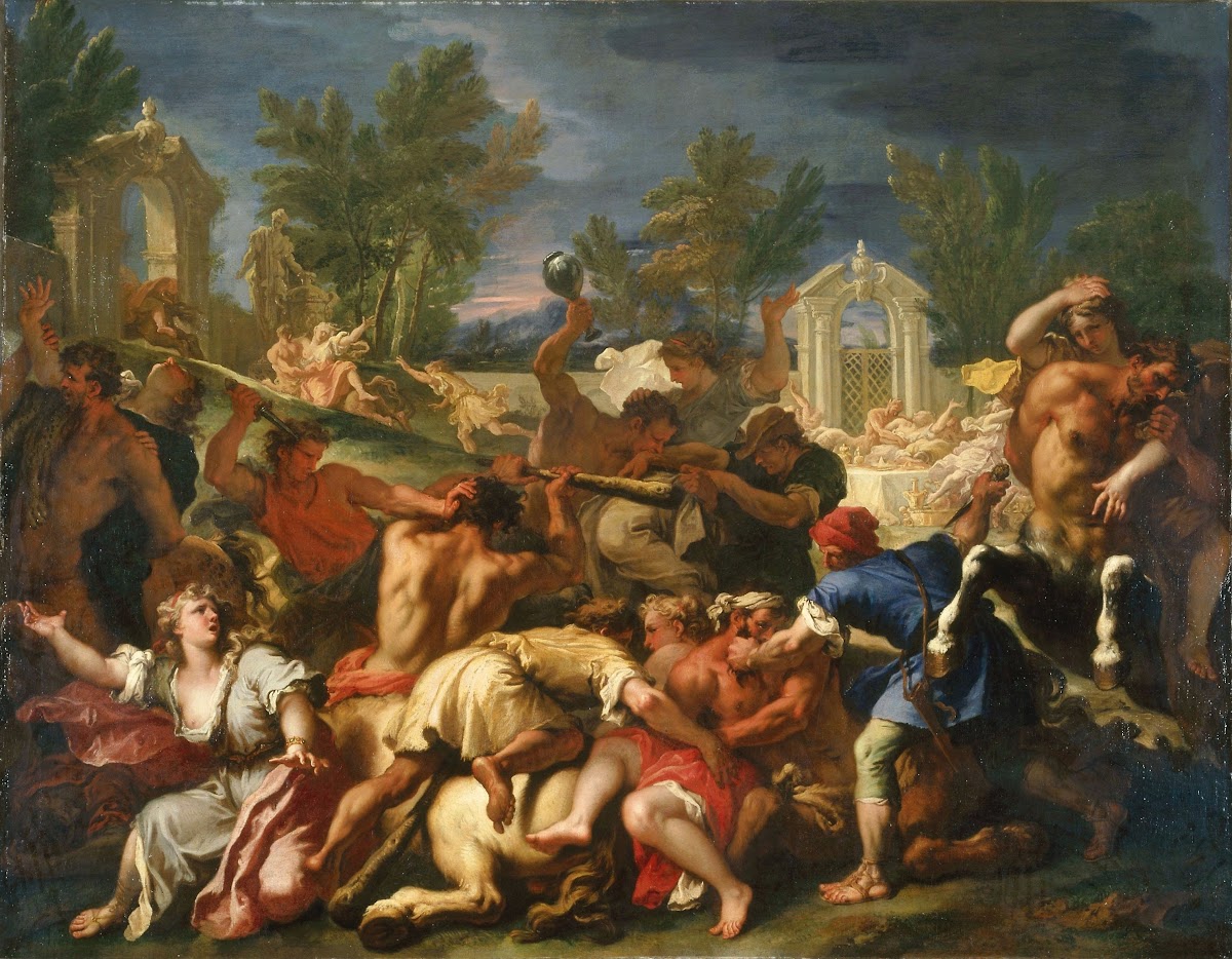 The Battle of the Lapiths and Centaurs circa 1705