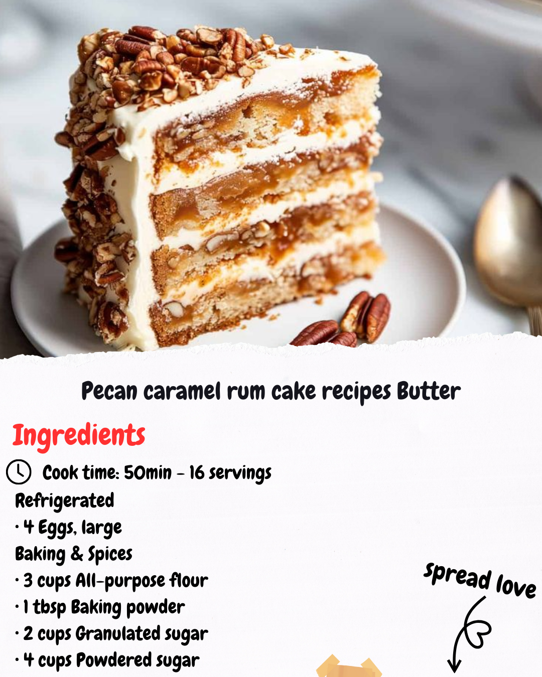 Pecan caramel rum cake recipes Butter
