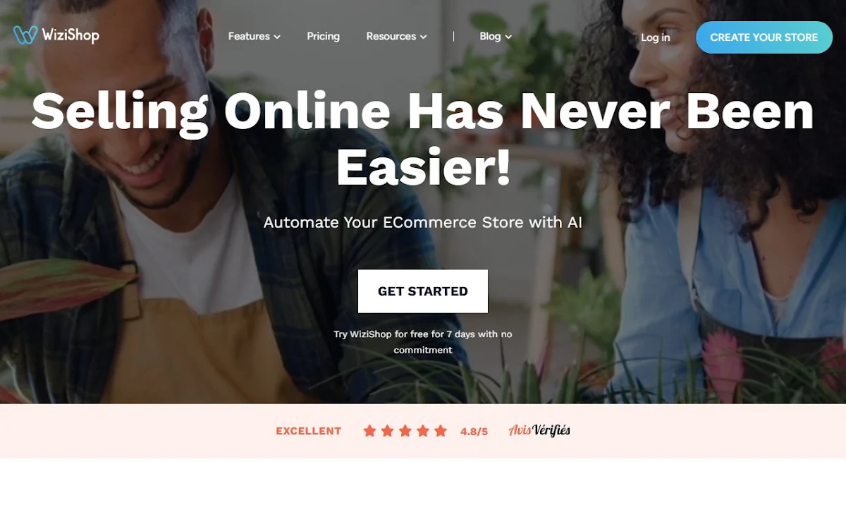 Captura de WiziShop