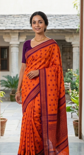 Traditional Hand-Woven Saree