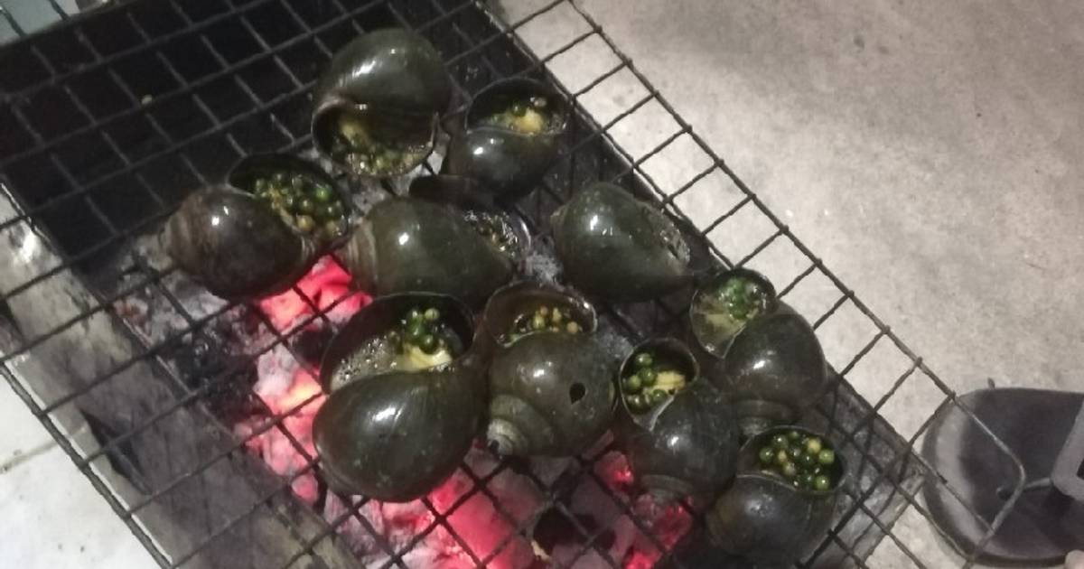 Ốc bu nướng tiêu xanh