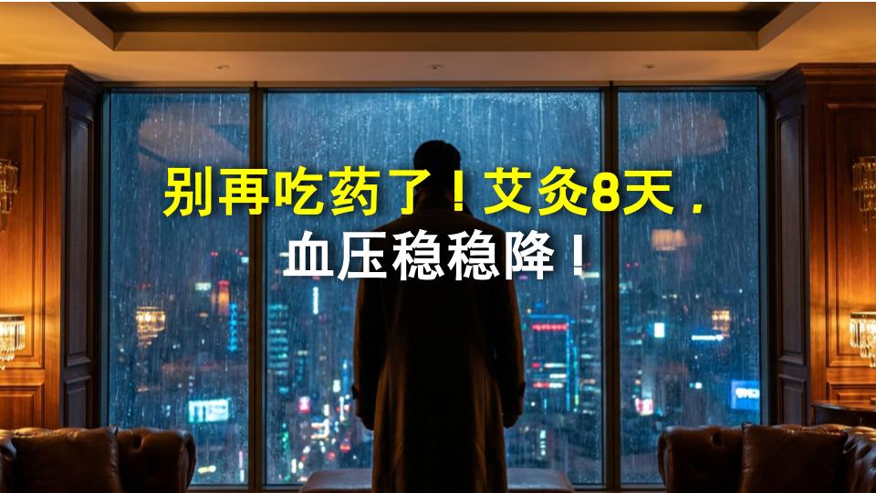 别再吃药了！艾灸8天，血压稳稳降！
