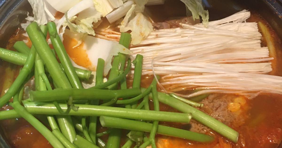 Canh kim chi thịt bò