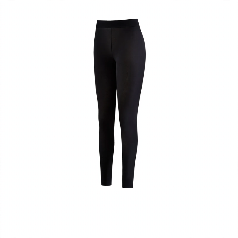 Women's thermal underwear set with standing collar, elastic