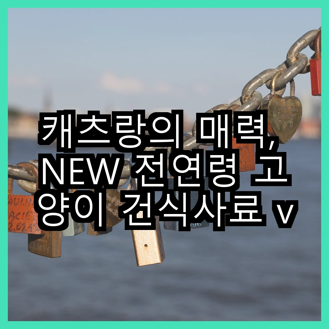 캐츠랑의 매력, NEW 전연령 고양이 건식사료 vs 리브레 5kg 2개, 어떤 선택이 더 좋을까? 썸네일