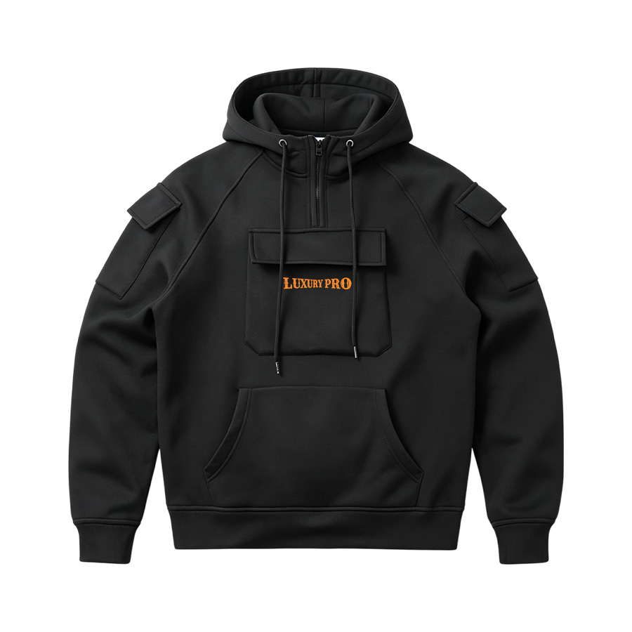 2D Men's Plus-Size Pocket Hoodie