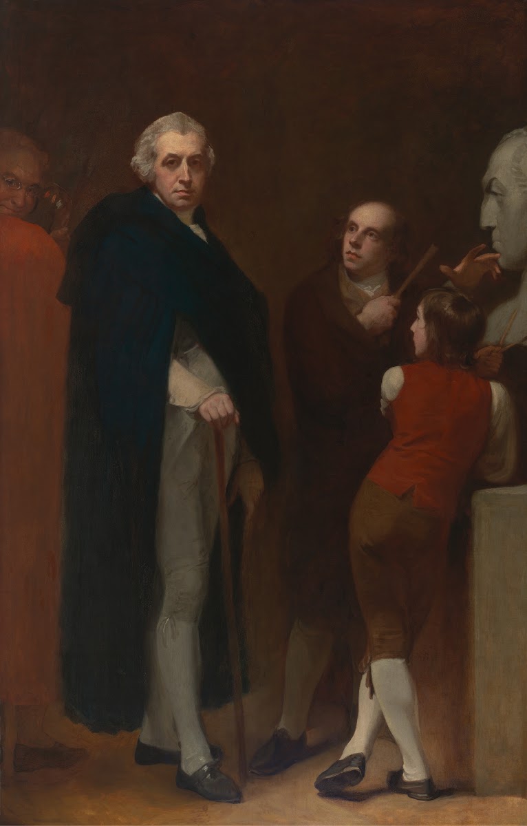 John Flaxman Modeling the Bust of William Hayley 1795 to 1796
