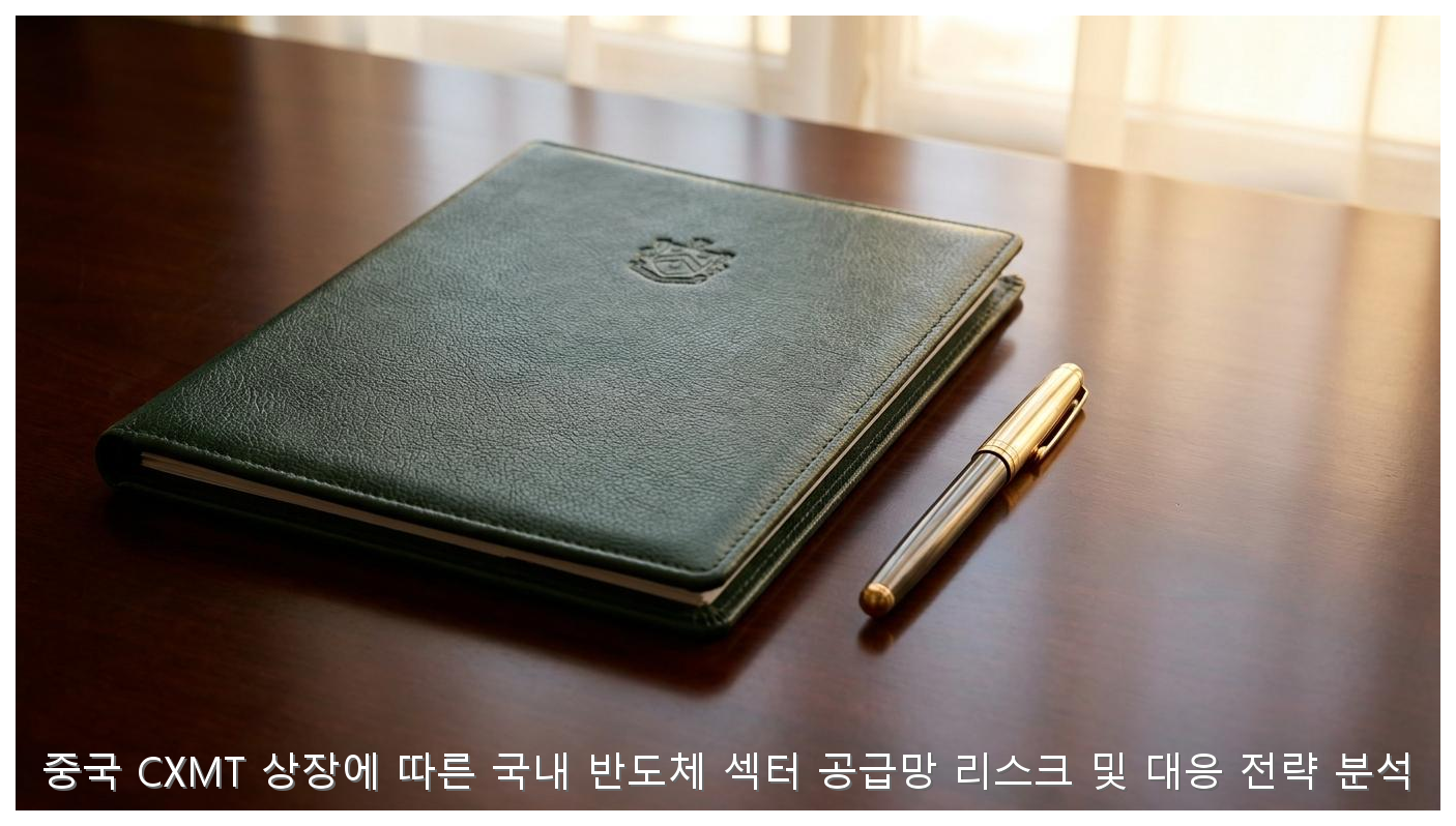 중국 CXMT 상장에 따른 국내 반도체 섹터 공급망 리스크 및 대응 전략 분석 핵심 안내 및 분석 인포그래픽 (6)